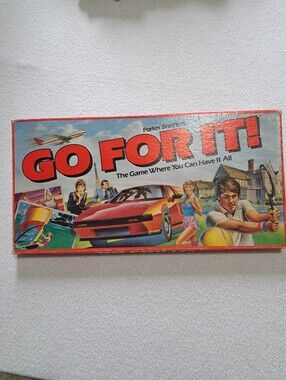 Vintage 1986 Parker Brothers GO FOR IT! Board Game Complete Retro 80s